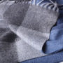 Plain Stripes Knit Cashmere Mens Scarf Accept Customization